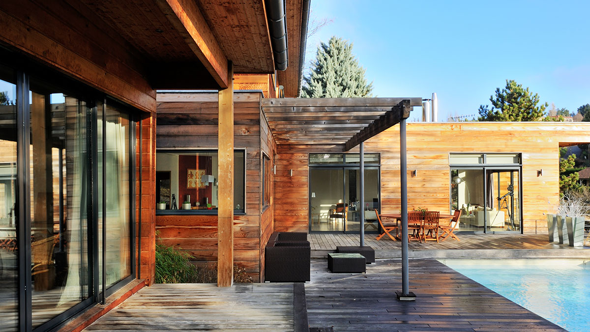 Modern wooden house